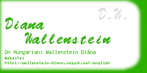 diana wallenstein business card